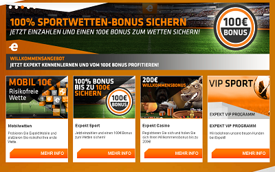 seite von expekt sportwetten